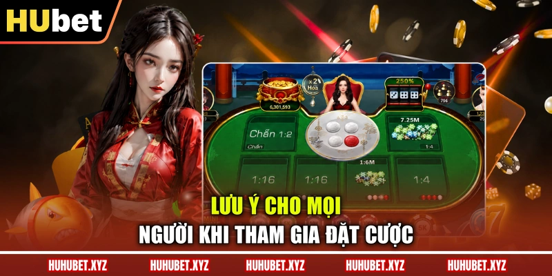 Baccarat HUBET - Tìm Hiểu Luật Chơi Và Cách Tính Điểm 4 Lưu ý cho mọi người khi tham gia đặt cược